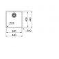 Preview: Franke Edelstahlbecken MRX 110-40 Edelstahl Drehknopf Edelstahl